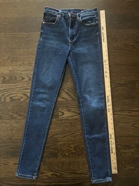 Blank NYC 27 Dark Indigo Skinny Jeans the great jones high-rise stretch